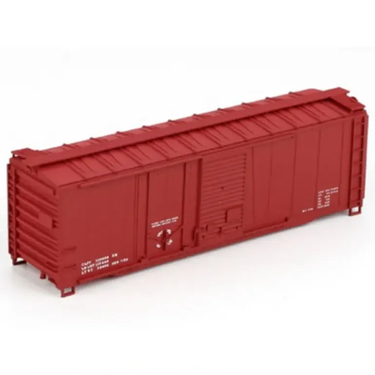 Accurail 3896 Red Data 40' Combo Door Steel Boxcar - Model Train Junction: Quality Parts and Art Supplies