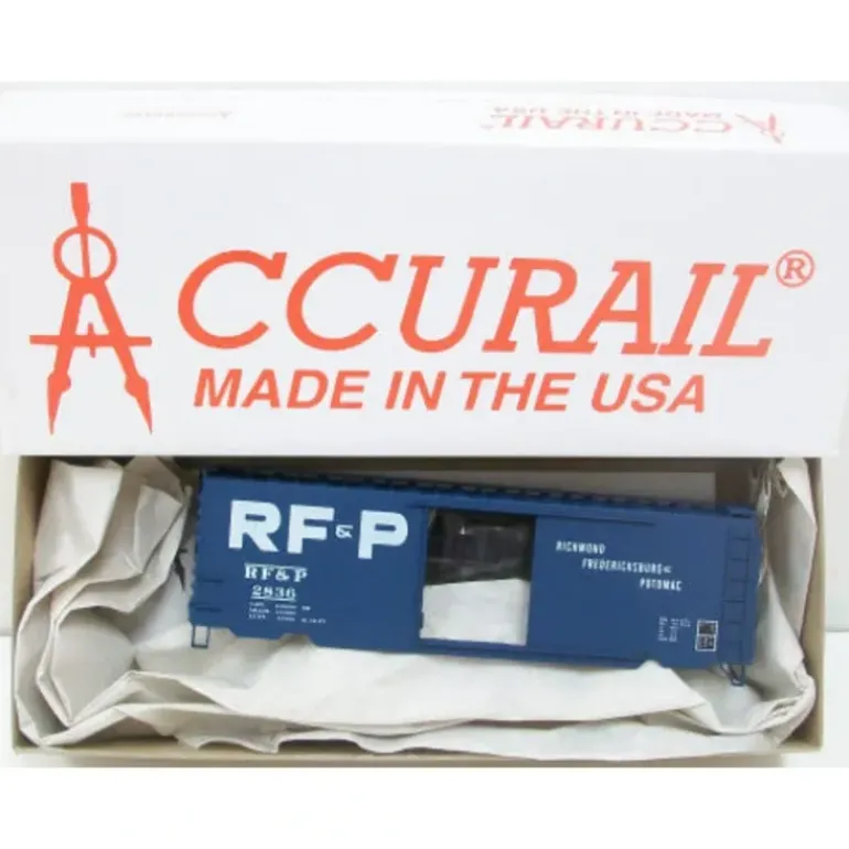Accurail 2836 RF&P HO Scale 40' Box Car Kit - Model Train Junction: Quality Parts and Art Supplies