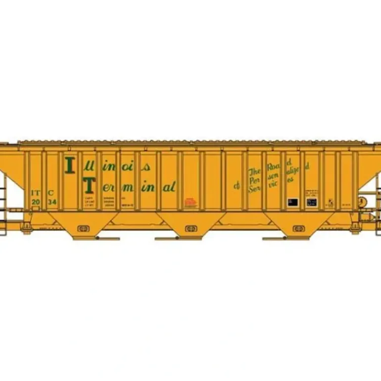Accurail Inc Pullman-Standard 4750 3-Bay Covered Hopper - Kit - Model Train Junction: Quality Parts and Art Supplies