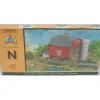 AHM 5893 N Scale Barn w/Silo Kit - Model Train Junction: Quality Parts and Art Supplies