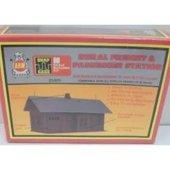 AHM 25301 N Scale Rural Freight& Passenger Station Kit - Model Train Junction: Quality Parts and Art Supplies