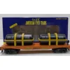 American Flyer 6-48560 S BNSF Flatcar w/Turbo Engine Load #1009 - Model Train Junction: Quality Parts and Art Supplies