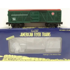 American Flyer 6-48375 S Gauge Christmas Stock Car w/Reindeer #2008 - Model Train Junction: Quality Parts and Art Supplies