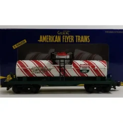 American Flyer 6-48424 S Gauge Candy Cane Single Dome Tank Car - Model Train Junction: Quality Parts and Art Supplies