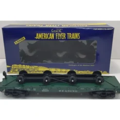 American Flyer 6-48555 S Scale Reading Flatcar with Wheel Load - Model Train Junction: Quality Parts and Art Supplies