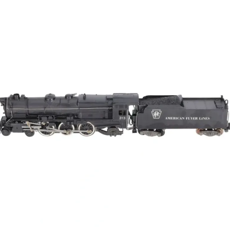 American Flyer 313 Vintage S PRR 4-6-2 Steam Locomotive & Tender - Restored - Model Train Junction: Quality Parts and Art Supplies