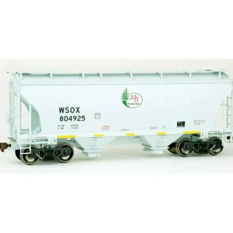 American Limited, HO Scale, 2053, Trinity 3281 2-Bay Covered Hopper, Winn Bay Sand, #805088 - Model Train Junction: Quality Parts and Art Supplies
