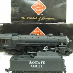Aristo-Craft 21411 Atchison, Topeka and Santa Fe 4-6-2 Steam Locomotive &Tender - Model Train Junction: Quality Parts and Art Supplies