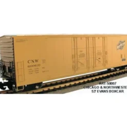 Aristo-Craft 50007 Chicago & Northwestern 53' Evans Boxcar - Model Train Junction: Quality Parts and Art Supplies