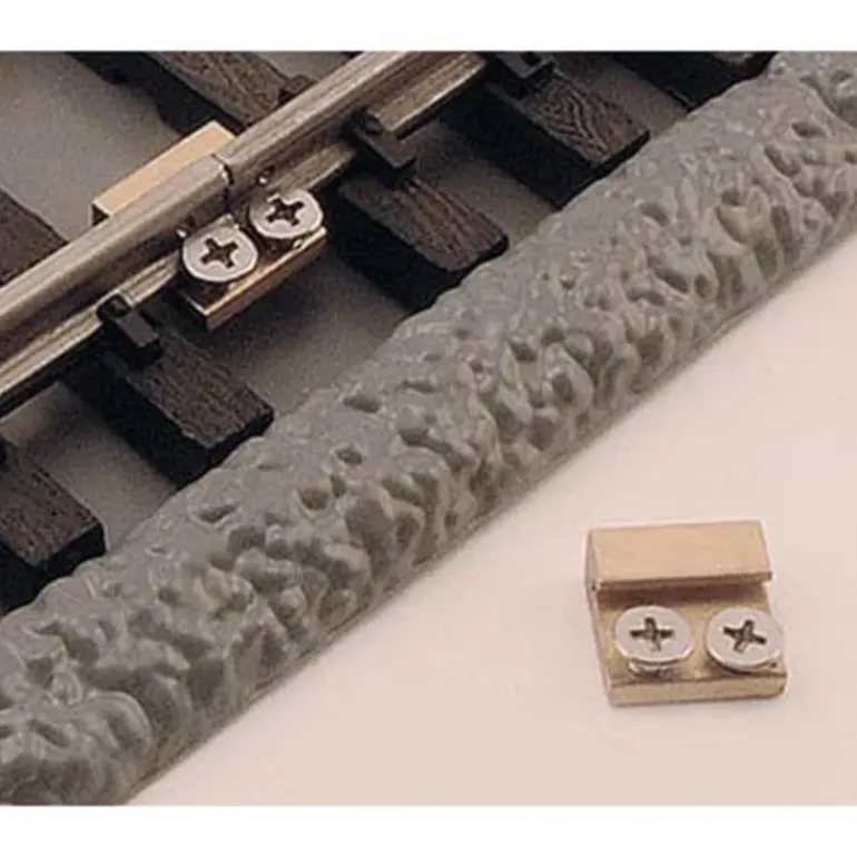 Aristo-Craft 11930 G Brass Track Rail Clamps (Pack of 10) - Model Train Junction: Quality Parts and Art Supplies