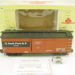 Aristo-Craft 86002 G Denver, South Park, and Pacific Wood Boxcar - Model Train Junction: Quality Parts and Art Supplies