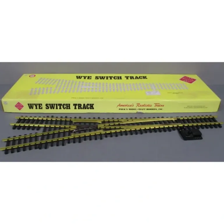 Aristo-Craft 30345 G Gauge #6 Brass Wye Manual Switch Turnout - Model Train Junction: Quality Parts and Art Supplies