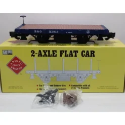 Aristo-Craft 40205 G Scale Baltimore and Ohio 20' 2-Axle Flatcar #X3813 - Model Train Junction: Quality Parts and Art Supplies