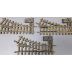 Aristo-Craft 11200 G Scale Euro Brass Right Hand Manual Switch Turnouts (3) - Model Train Junction: Quality Parts and Art Supplies