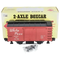 Aristo-Craft 40315 G Scale White Pass & Yukon 20' Boxcar #80 - Model Train Junction: Quality Parts and Art Supplies
