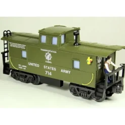 Aristo-Craft 969312 O-27 Caboose, US Army #714 - Model Train Junction: Quality Parts and Art Supplies