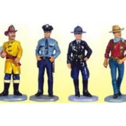 Aristo-Craft 62010 Public Safety Officials 4 Figure Set - Model Train Junction: Quality Parts and Art Supplies