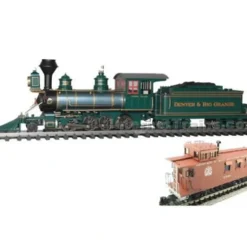 Aristo-Craft 80214C D&RGW C-16 Steam Loco. w/ Caboose - Model Train Junction: Quality Parts and Art Supplies