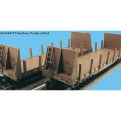 Aristo-Craft 46403T G Southern Pacific Bulkhead Flat Car - Plastic Wheels - Model Train Junction: Quality Parts and Art Supplies