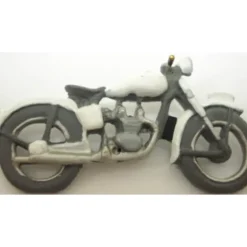 Arttista 1145 O and O27 Scale Gray Police Motorcycle Pewter Hand Painted - Model Train Junction: Quality Parts and Art Supplies