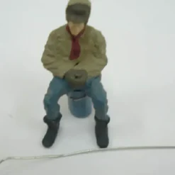 Arttista 1398 O Man Ice Fishing Pewter Figure - Model Train Junction: Quality Parts and Art Supplies
