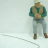 Arttista 1192 O Scale Fishing Man Sitting Pewter Figure - Model Train Junction: Quality Parts and Art Supplies