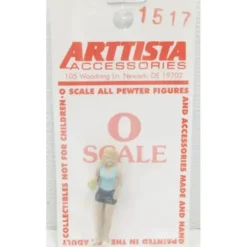 Arttista 1517 Young Girl w/Glass O Scale Pewter Figure - Model Train Junction: Quality Parts and Art Supplies