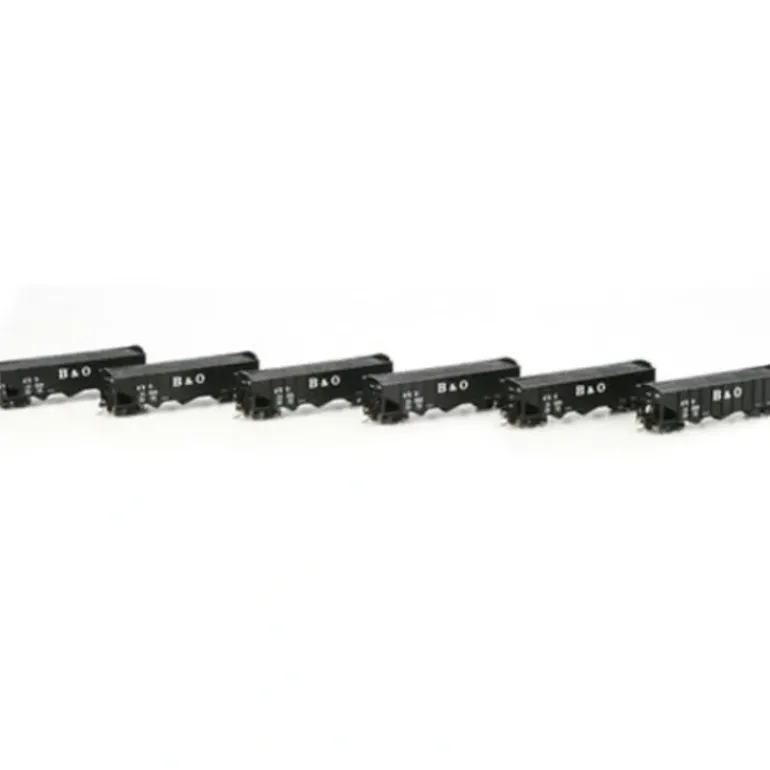 Athearn 76378 B&O 40' 3-Bay Ribbed Hopper w/Load 6-Car Set - Model Train Junction: Quality Parts and Art Supplies
