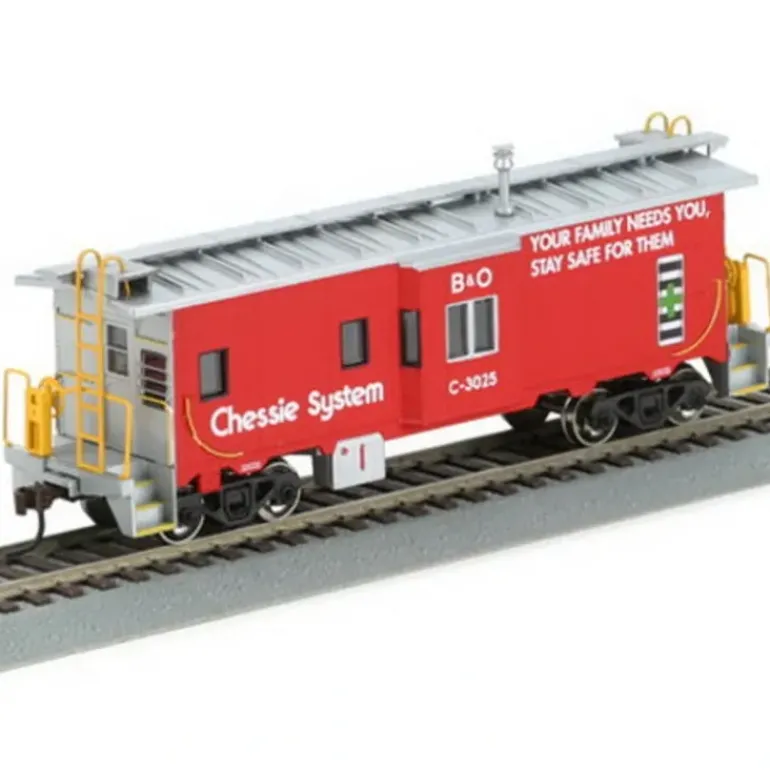 Athearn 74712 Chessie/B&O Bay Window Caboose #C-3025 - Model Train Junction: Quality Parts and Art Supplies