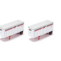Athearn 91011 Consolidated Freightways 28' Wedge Trailer Version 1 #2 (Set of 2) - Model Train Junction: Quality Parts and Art Supplies