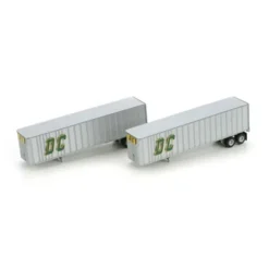 Athearn 28001 DC Trucking 40' Exterior Post Z-Van Trailer Set #2 (Set of 2) - Model Train Junction: Quality Parts and Art Supplies