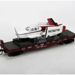 Athearn 96325 HO Atchison Topeka Santa Fe 40' Flat w/Red Plane #97068 - Model Train Junction: Quality Parts and Art Supplies