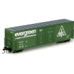 Athearn 69037 HO Evergreen Freight Car Corp. 50' PC&F Plug Door Box Car #3868 - Model Train Junction: Quality Parts and Art Supplies