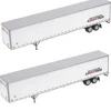 Athearn 28415 HO Fleetline Advantage 53' Wabash Duraplate Trailers #1(Set of 2) - Model Train Junction: Quality Parts and Art Supplies