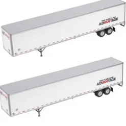 Athearn 28415 HO Fleetline Advantage 53' Wabash Duraplate Trailers #1(Set of 2) - Model Train Junction: Quality Parts and Art Supplies