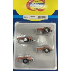 Athearn 91120 HO Orange Trailer Converter Dollie (Set of 4) - Model Train Junction: Quality Parts and Art Supplies