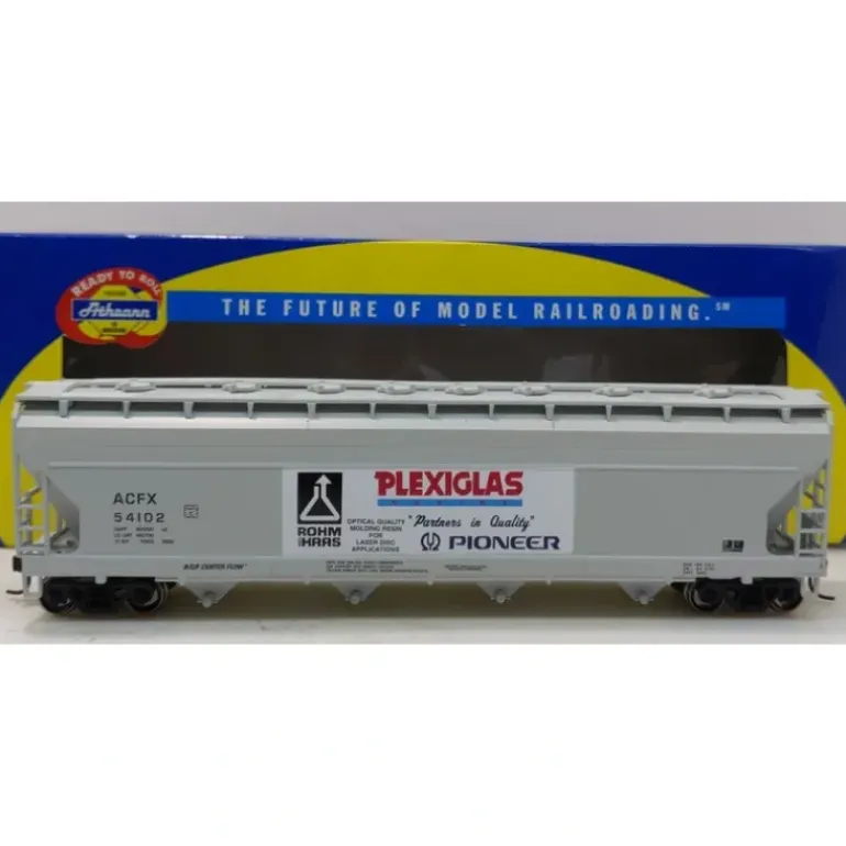 Athearn 72289 HO Rohm & Haas/Pioneer ACF 5250 Centerflow Hopper #54102 - Model Train Junction: Quality Parts and Art Supplies