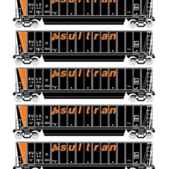 Athearn 94938 HO RTR Bathtub Gondola w/Load, Sultran #1 (5) - Model Train Junction: Quality Parts and Art Supplies