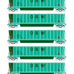 Athearn 94930 HO RTR Bathtub Gondola w/Load, O&W #4 (5) - Model Train Junction: Quality Parts and Art Supplies