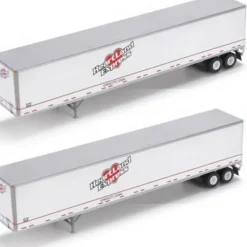 Athearn 28417 HO RTR Heartland Express 53'' Wabash Duraplate Trailers(Set of 2) - Model Train Junction: Quality Parts and Art Supplies