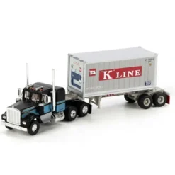 Athearn 92642 HO RTR Kenworth w/20' Container, K-Line #1 - Model Train Junction: Quality Parts and Art Supplies