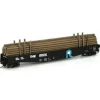 Athearn 76522 HO RTR 65'6" Mill Gondola w/Pole Load, RI #502747 - Model Train Junction: Quality Parts and Art Supplies