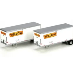 Athearn 29155 HO RTR Yellow 28'' Wedge Trailers (2) - Model Train Junction: Quality Parts and Art Supplies