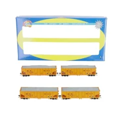 Athearn 76414 HO Scale Amtrak 40' Outside Braced Ballast Hoppers 4-Pack - Model Train Junction: Quality Parts and Art Supplies