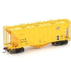Athearn 87524 HO Scale C&NW/Yellow GATC 2600 Airslide Hopper #69789 - Model Train Junction: Quality Parts and Art Supplies
