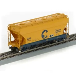 Athearn 95950 HO Scale Chessie/WM ACF 2970 Covered Hopper #604956 - Model Train Junction: Quality Parts and Art Supplies