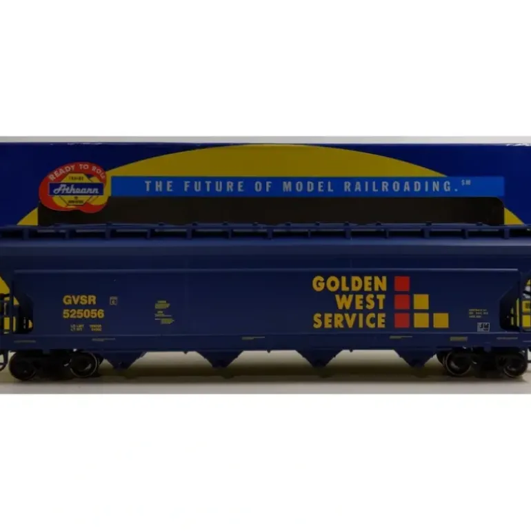 Athearn 72320 HO Scale Golden West Service ACF 5250 Centerflow Hopper #525056 - Model Train Junction: Quality Parts and Art Supplies