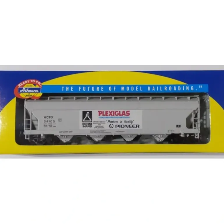 Athearn 7204 HO Scale Plexiglas ACF Centerflow Hopper #54100 - Model Train Junction: Quality Parts and Art Supplies