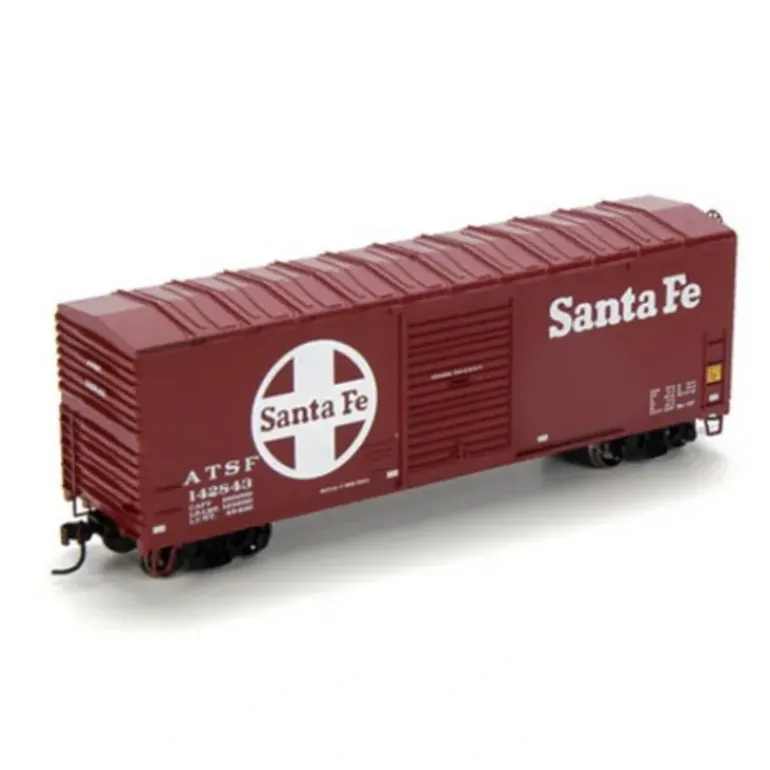 Athearn 73406 HO Scale Santa Fe 40' Modernized Boxcar #142843 - Model Train Junction: Quality Parts and Art Supplies