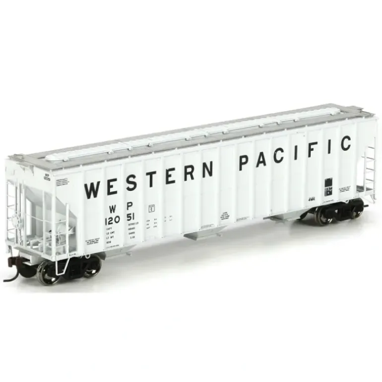 Athearn 73876 HO Scale Western Pacific 54' FMC Covered Hopper #12051 - Model Train Junction: Quality Parts and Art Supplies